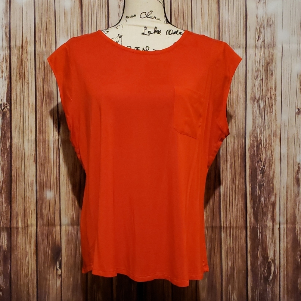 Calvin Klein Plus size Orange shirt